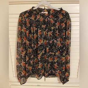 Loft multi color flowered shirt!!